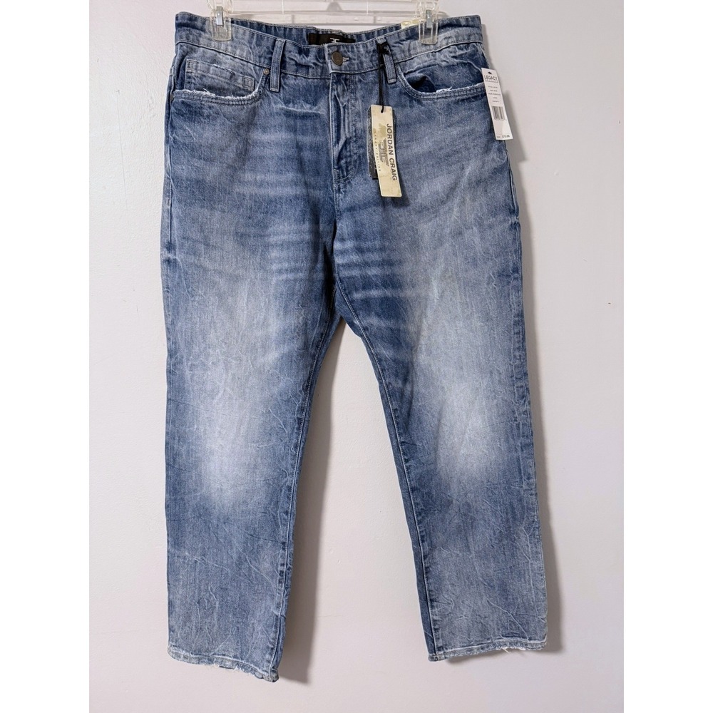 Jordan Craig Aaron Legacy Edition Mens‎ Jeans 36x30 River Blue Distressed JA2130